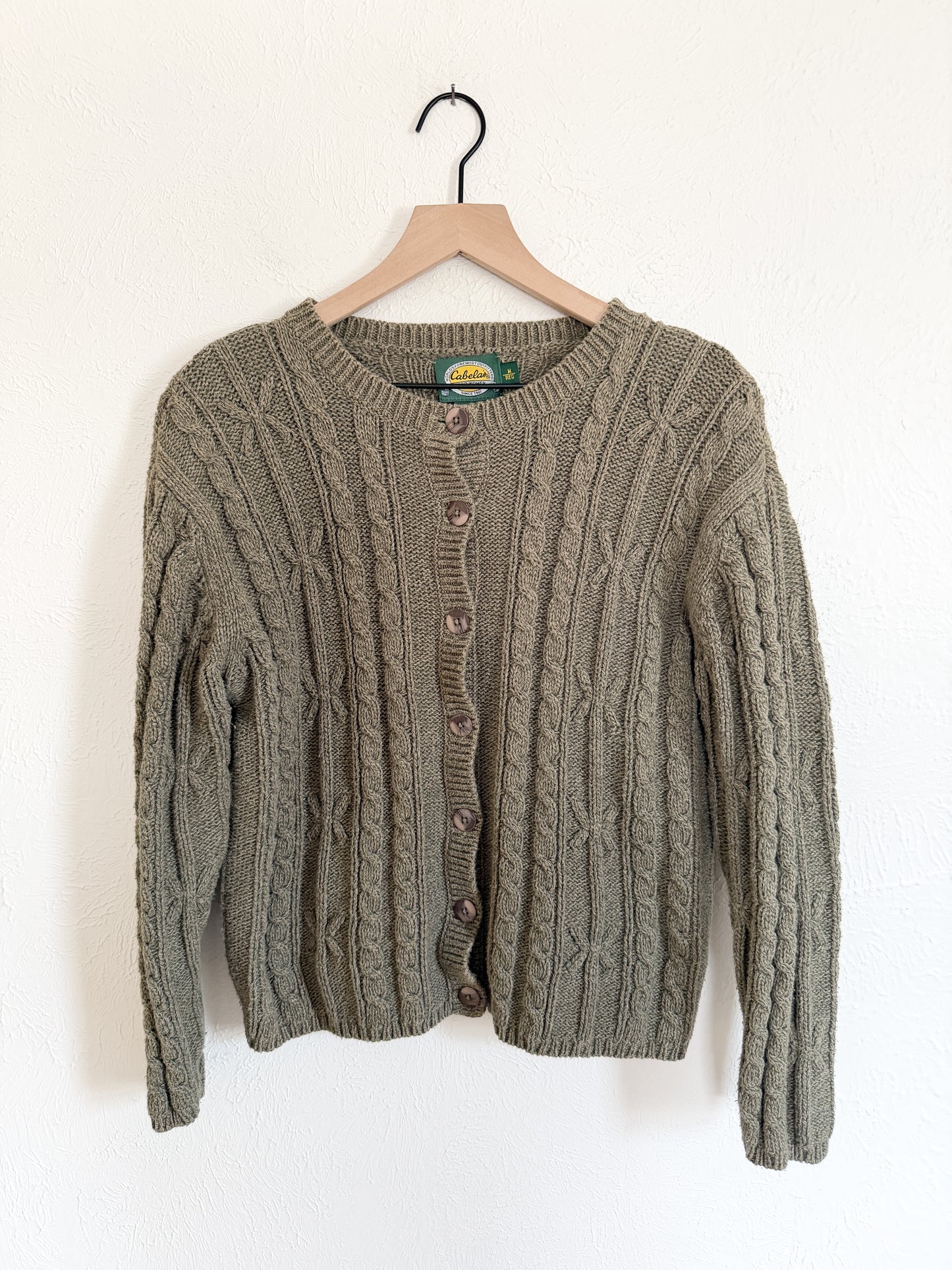 Cabela’s Green Knit Cardigan (M)