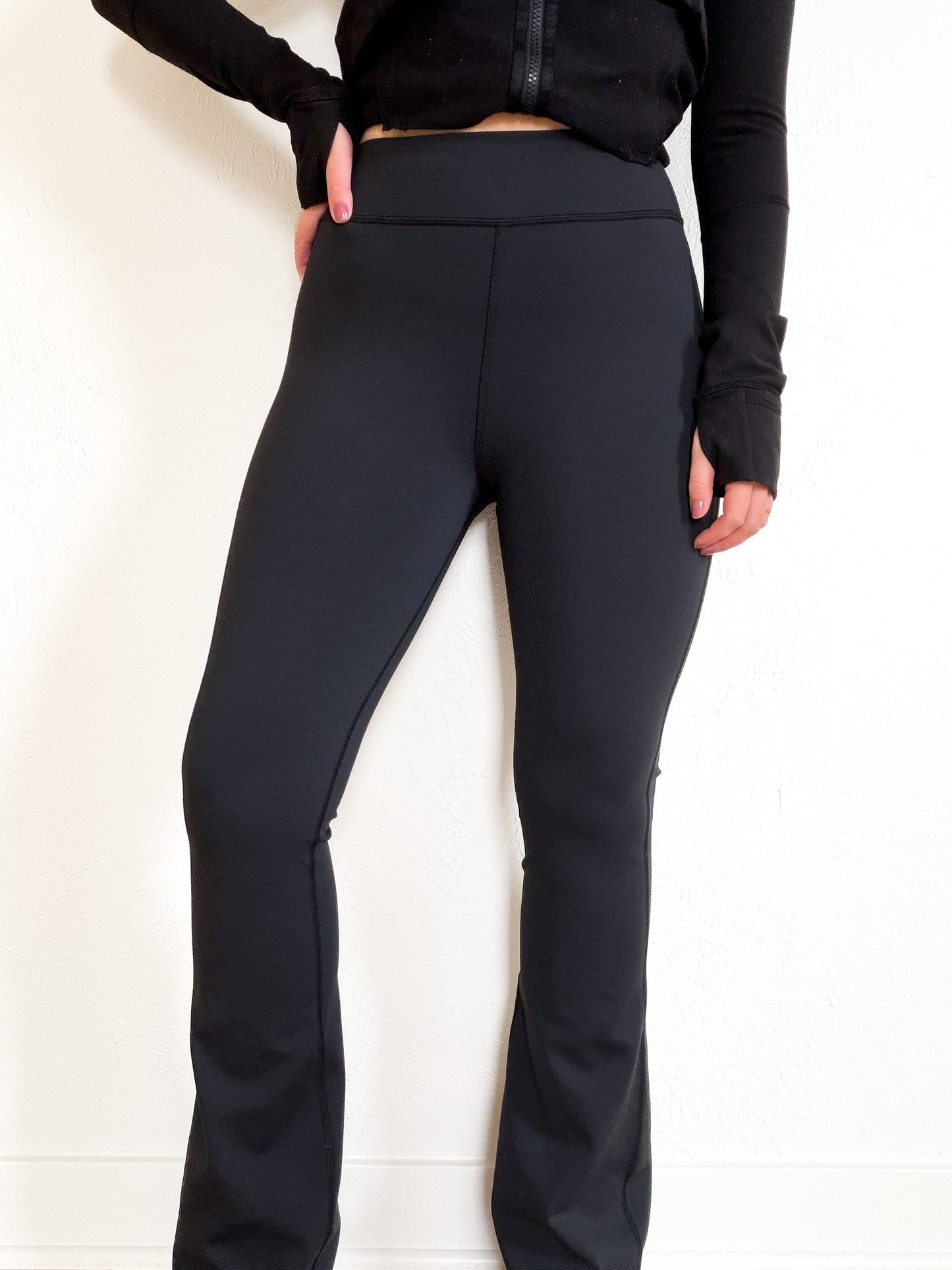 Outdoor Voices Black Flare Leggings (XS)