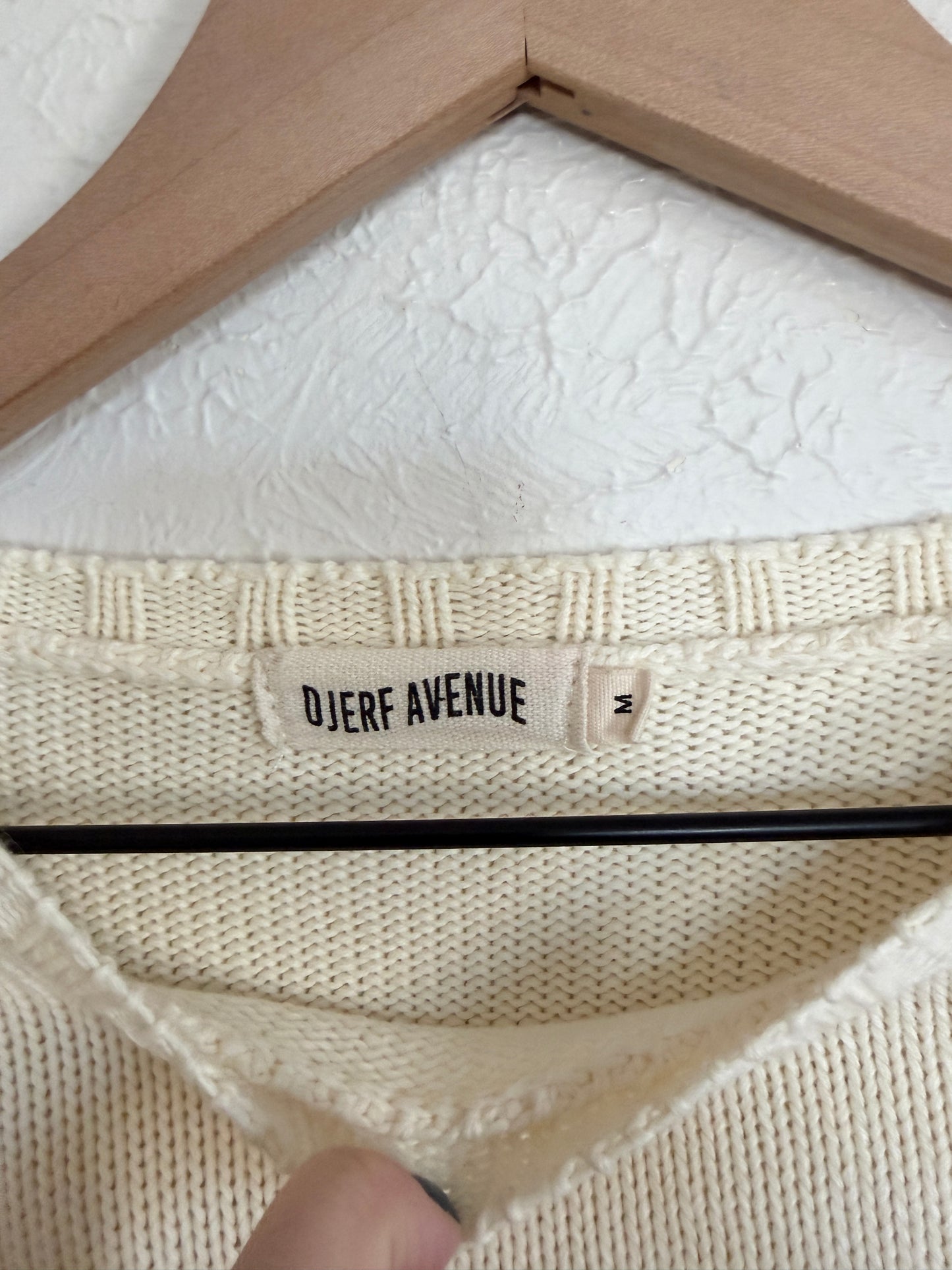 Djerf Avenue Cream Sweater (M)