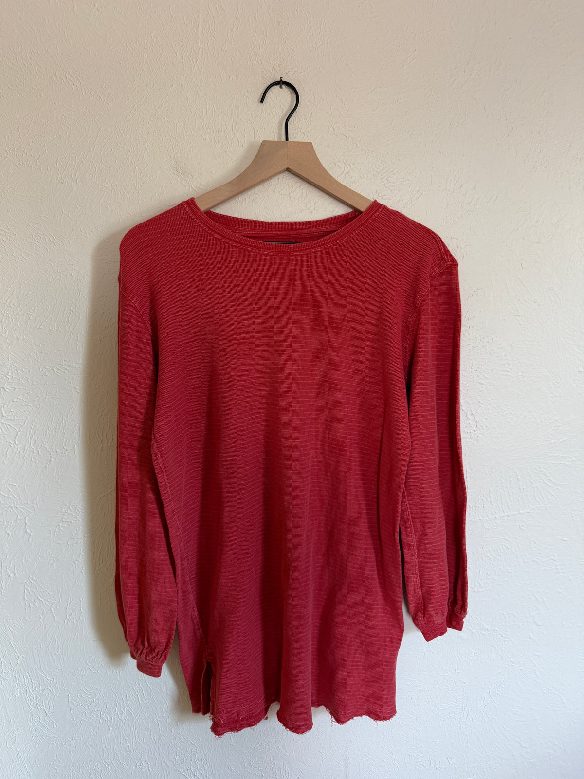 Free People Red Striped Long Sleeve (S/M)