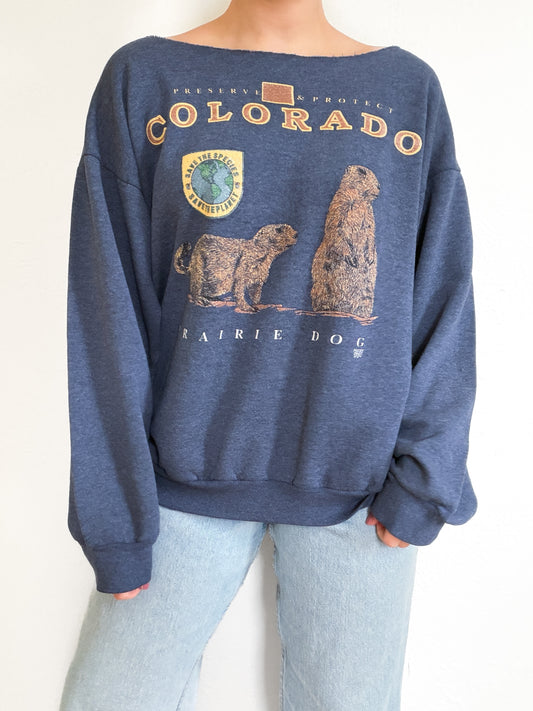 Vintage Colorado Prairie Dog Crewneck (M)