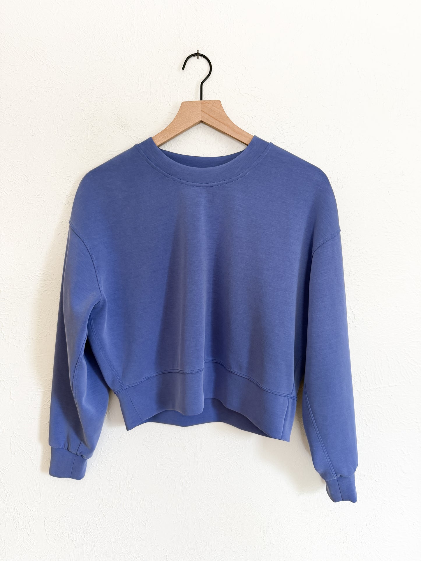 Lululemon Wild Indigo 'Perfectly Oversized Cropped Crew' (M)