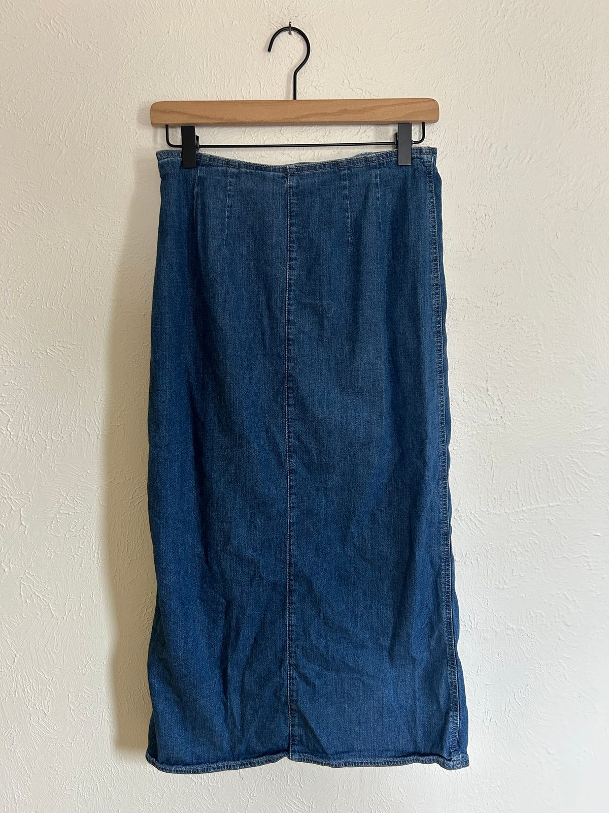 GAP Vintage Button Denim Maxi Skirt (6)