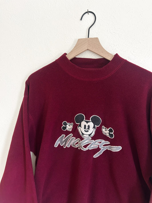 Mickey Mouse 90’s Vintage Embroidered Fleece (M)