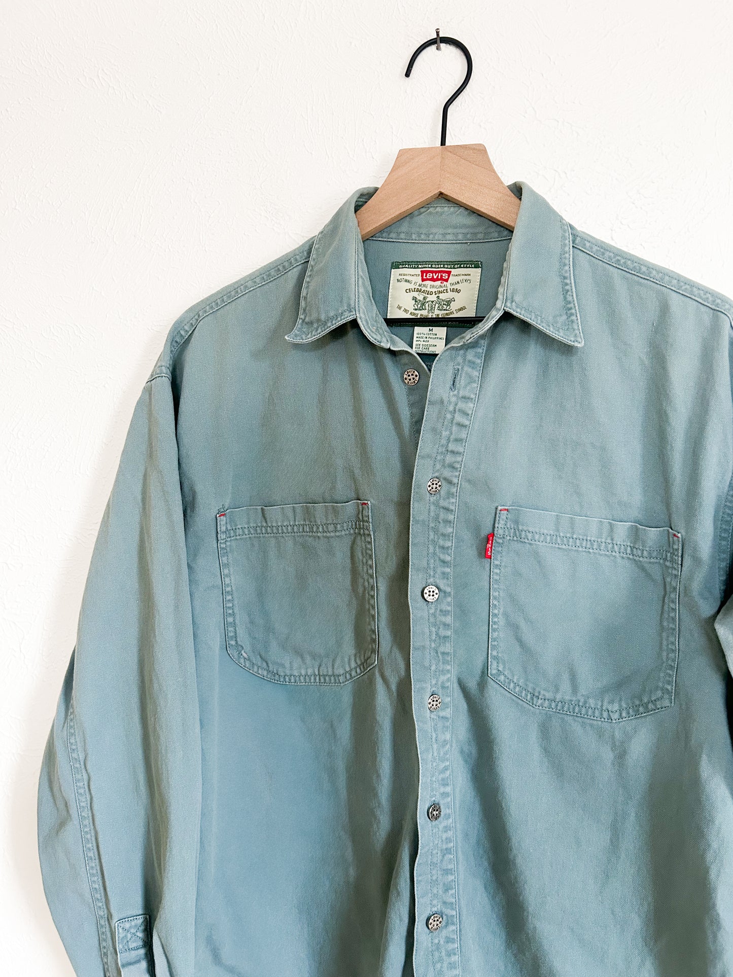 Levi’s Teal Button Shirt (M)