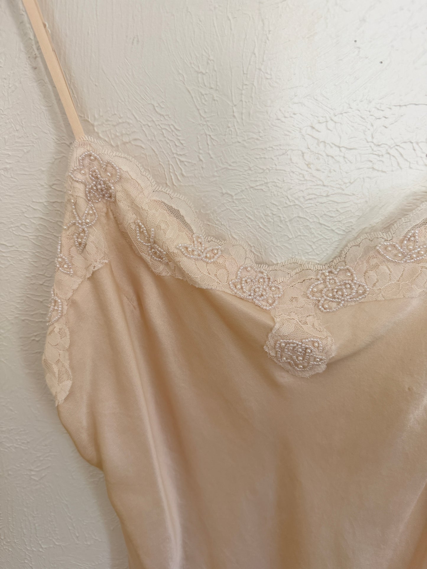 Light Pink Beaded Tank (XL)