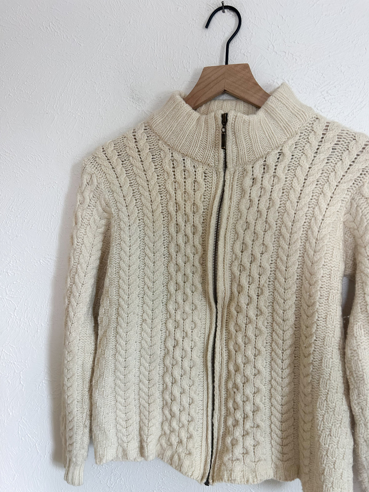 Inis Crafts Irish Wool Zip Up (S)