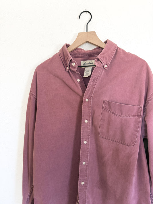Eddie Bauer Mauve Button Up (L)