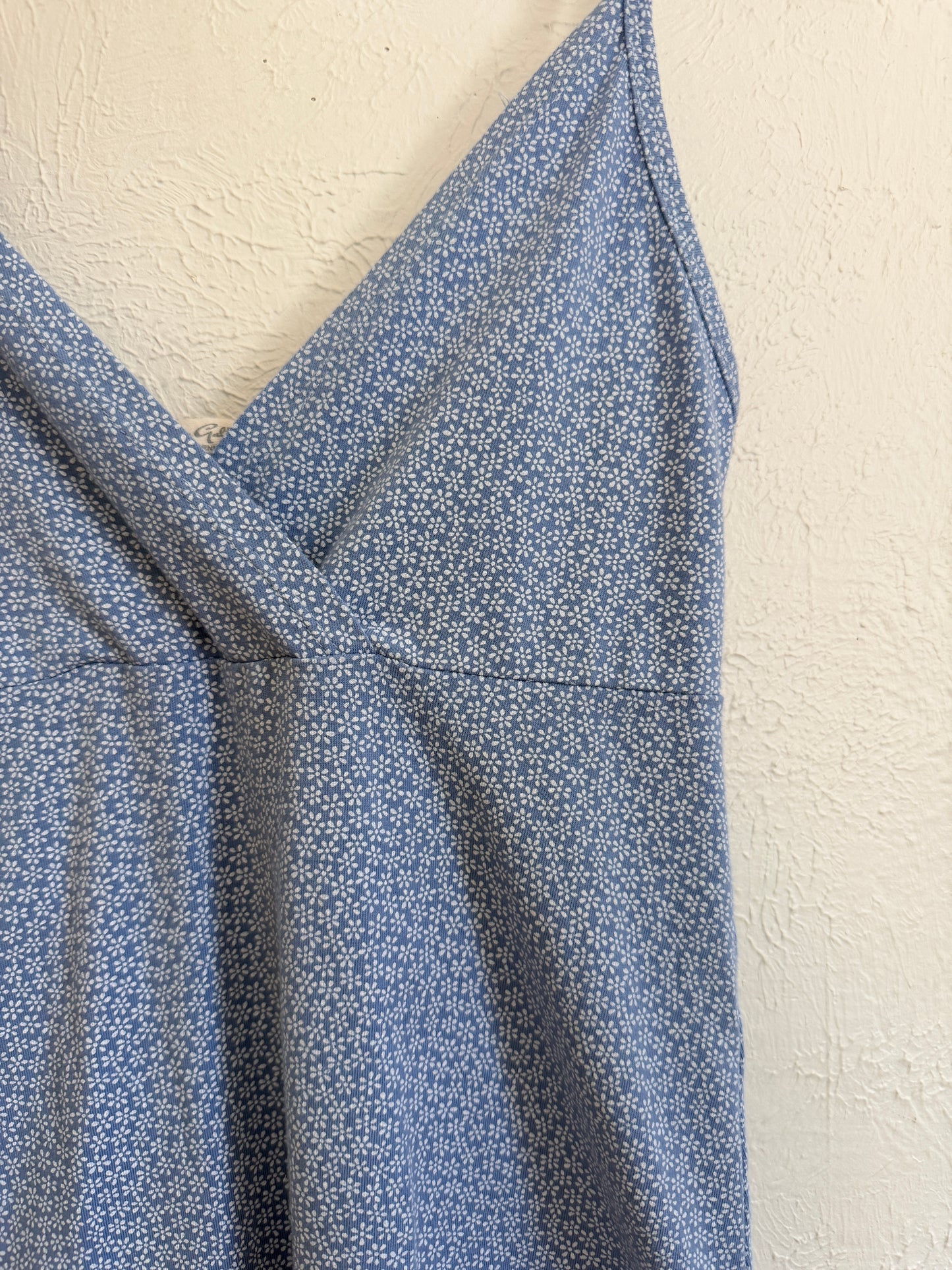 Brandy Melville Blue Floral Dress (S/M)