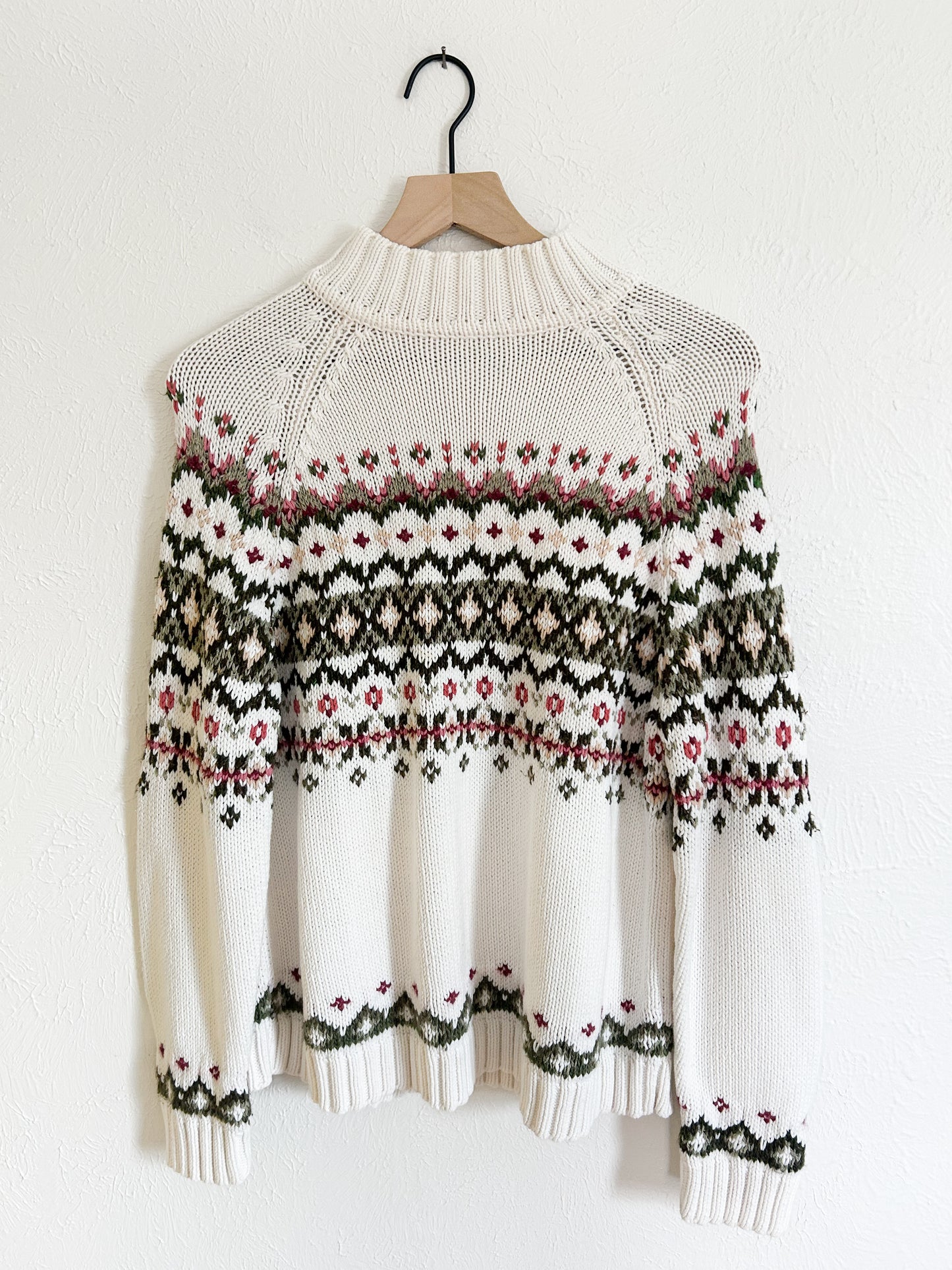 Liz Claiborne Knit Patterned Sweater (L)