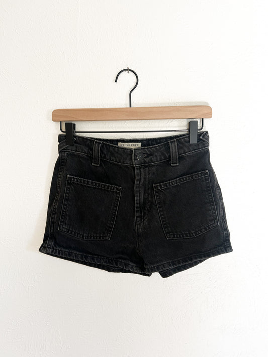 Free People Black Denim Short (25)