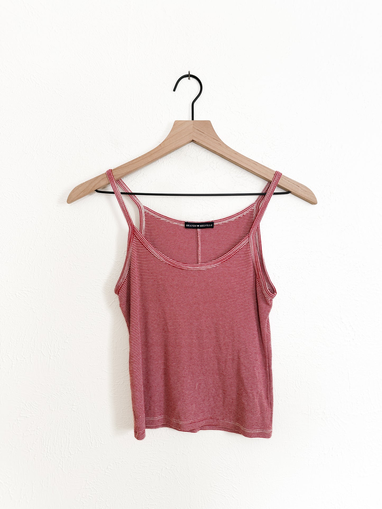 Brandy Melville Red Striped Tank (S)