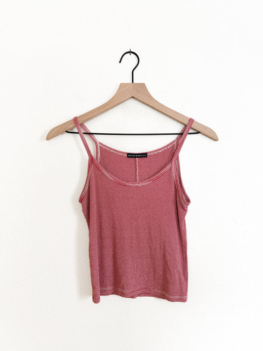 Brandy Melville Red Striped Tank (S)