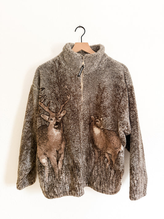 Black Mountain Deer Vintage Fleece (M)