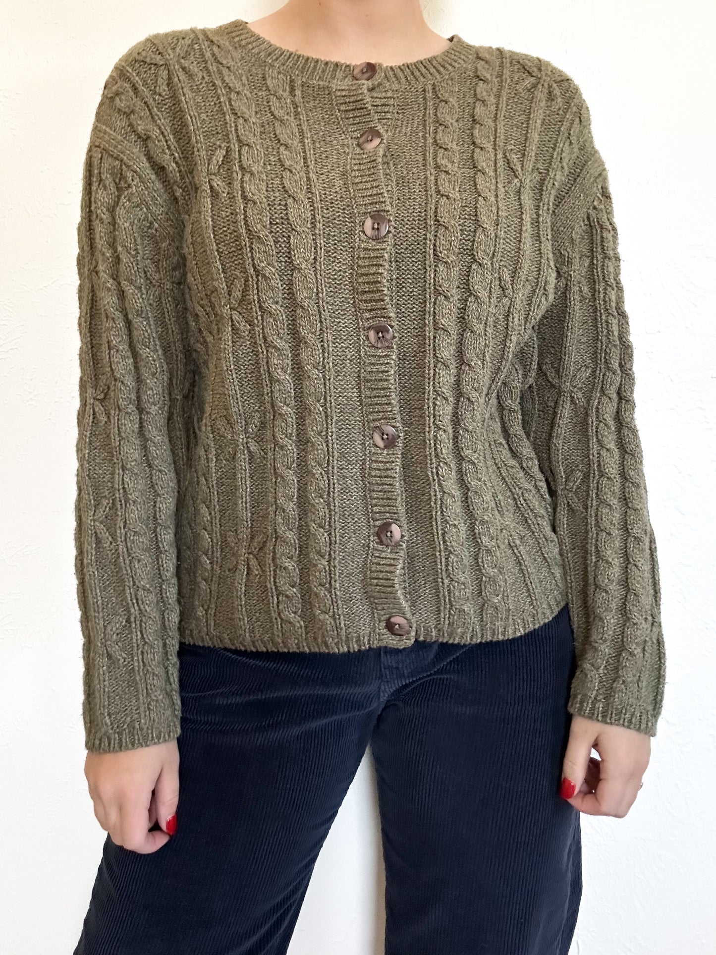 Cabela’s Green Knit Cardigan (M)