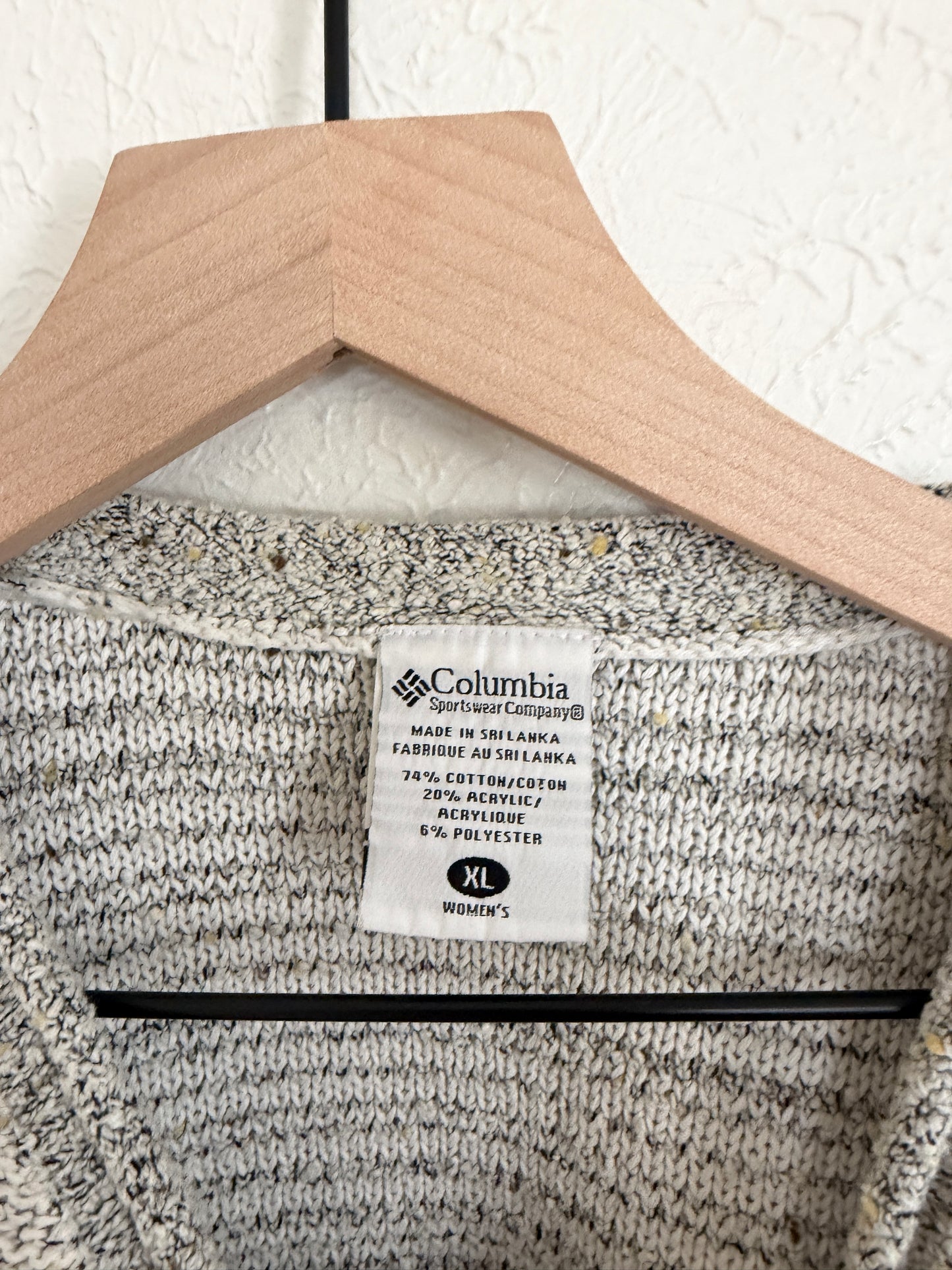 Columbia Vintage Textured Speckled Long Sleeve (XL)