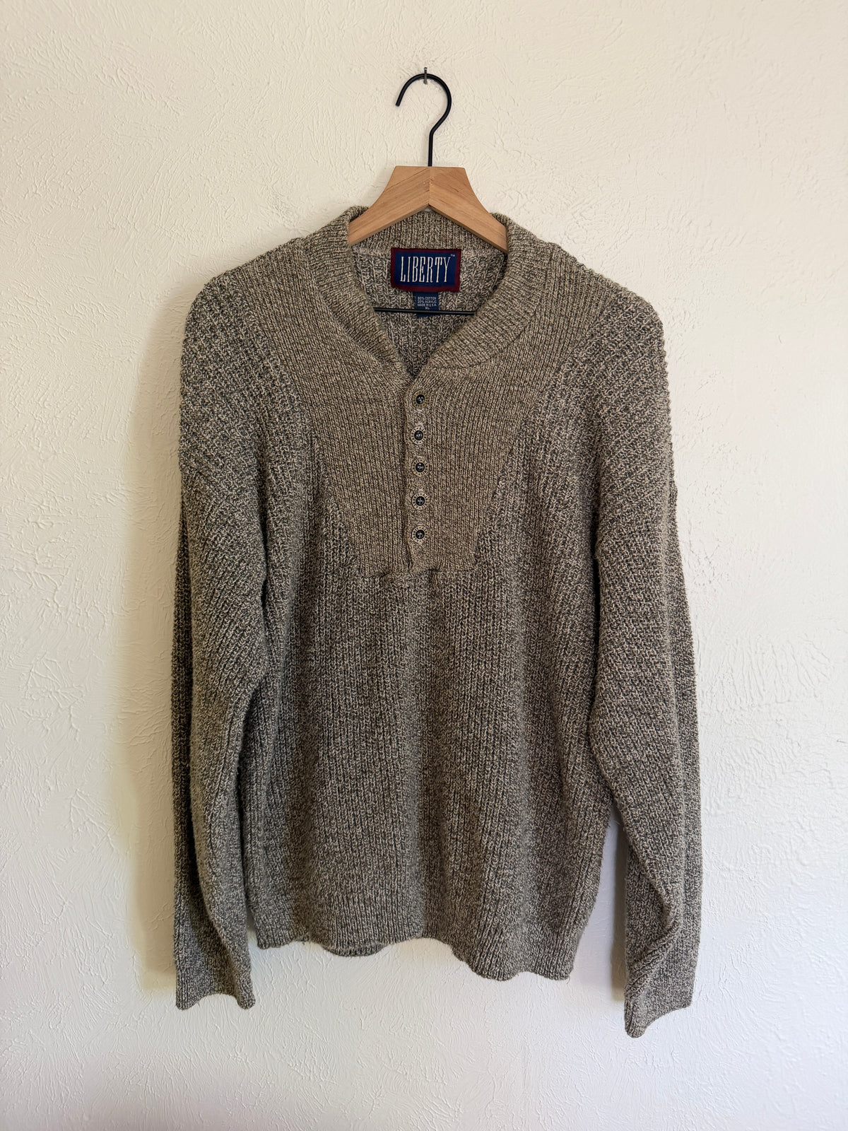 Brown Vintage Henley (XL)