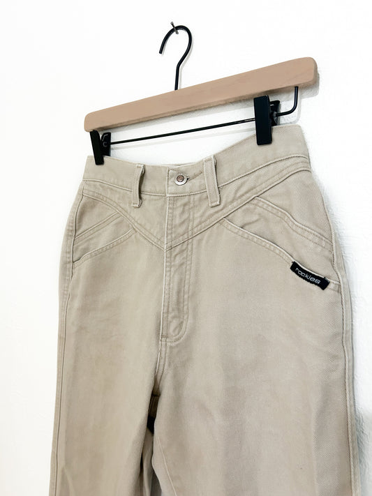 Vintage Rockies Tan High Waisted Jeans (8)