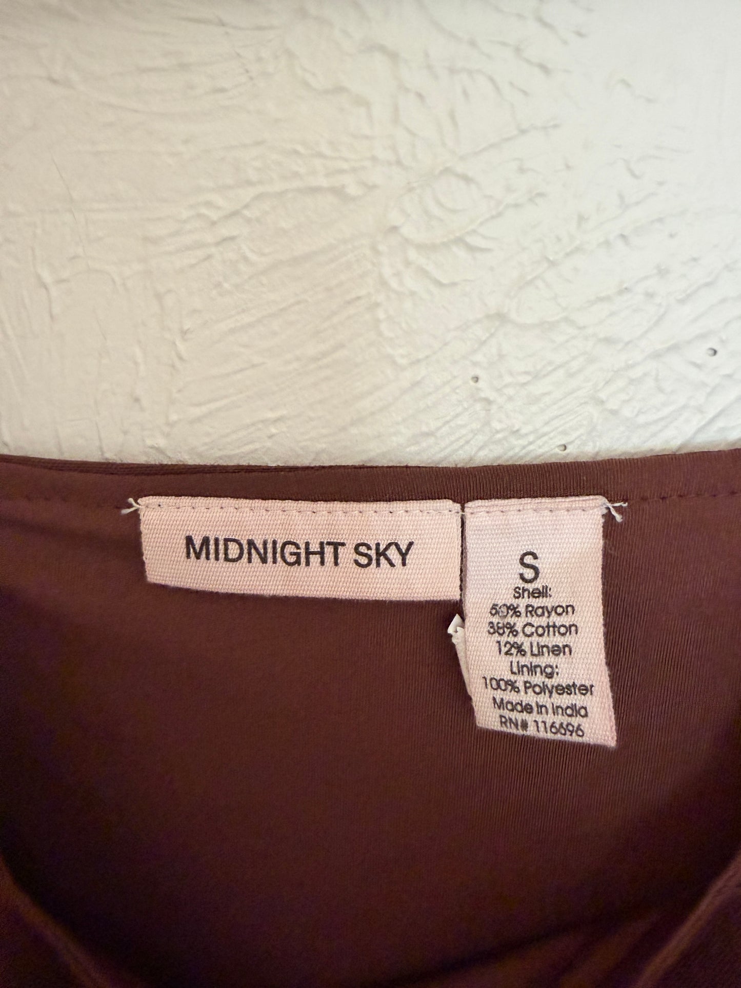 NWT Brown Linen Tank (S)