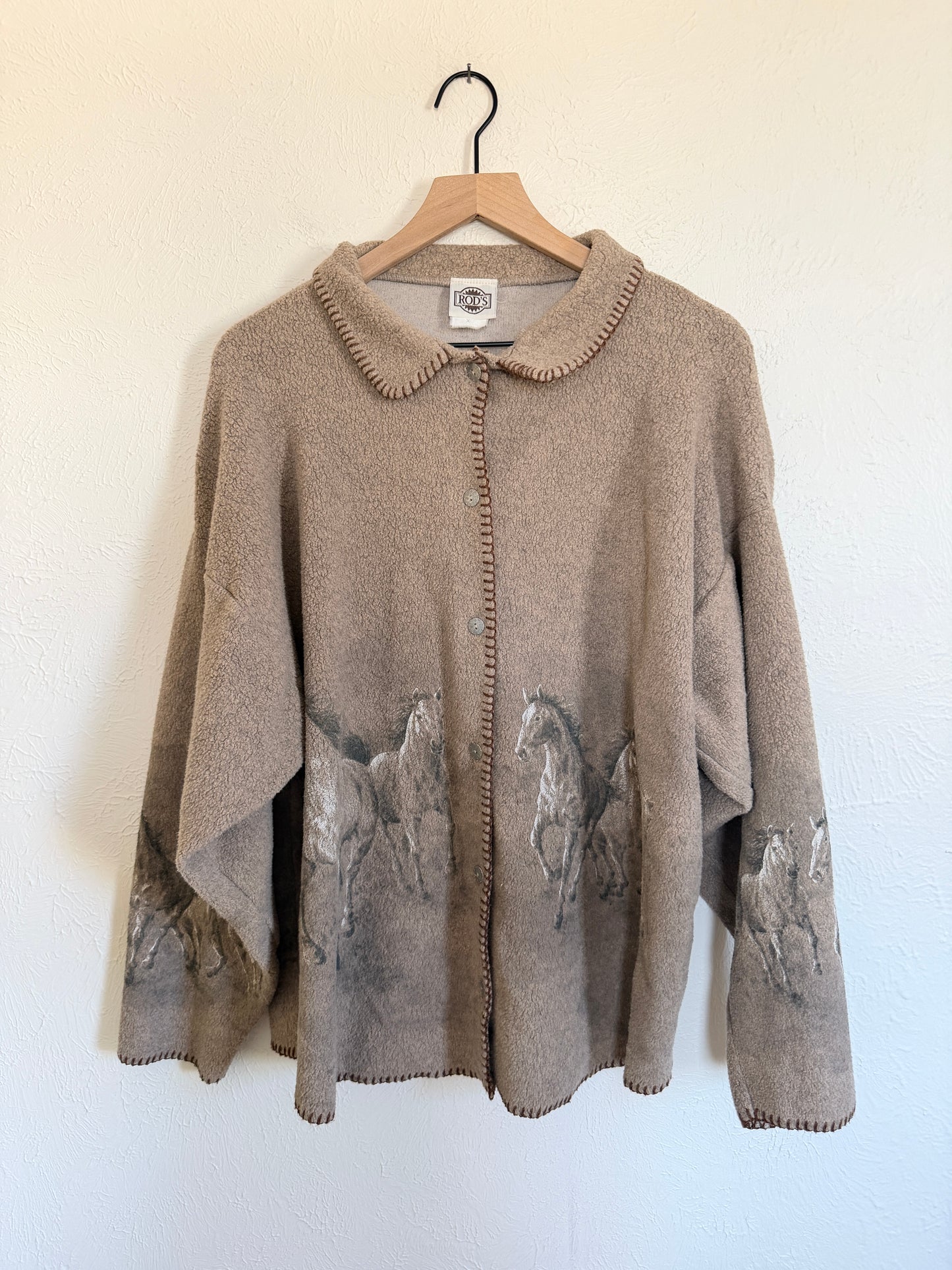 Horses Button Up Jacket (XL)