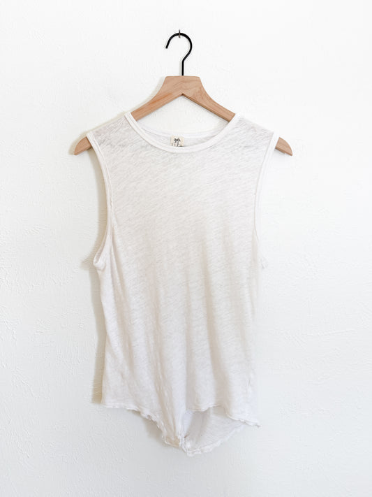 Intimately Free People White Tank Bodysuit (M)