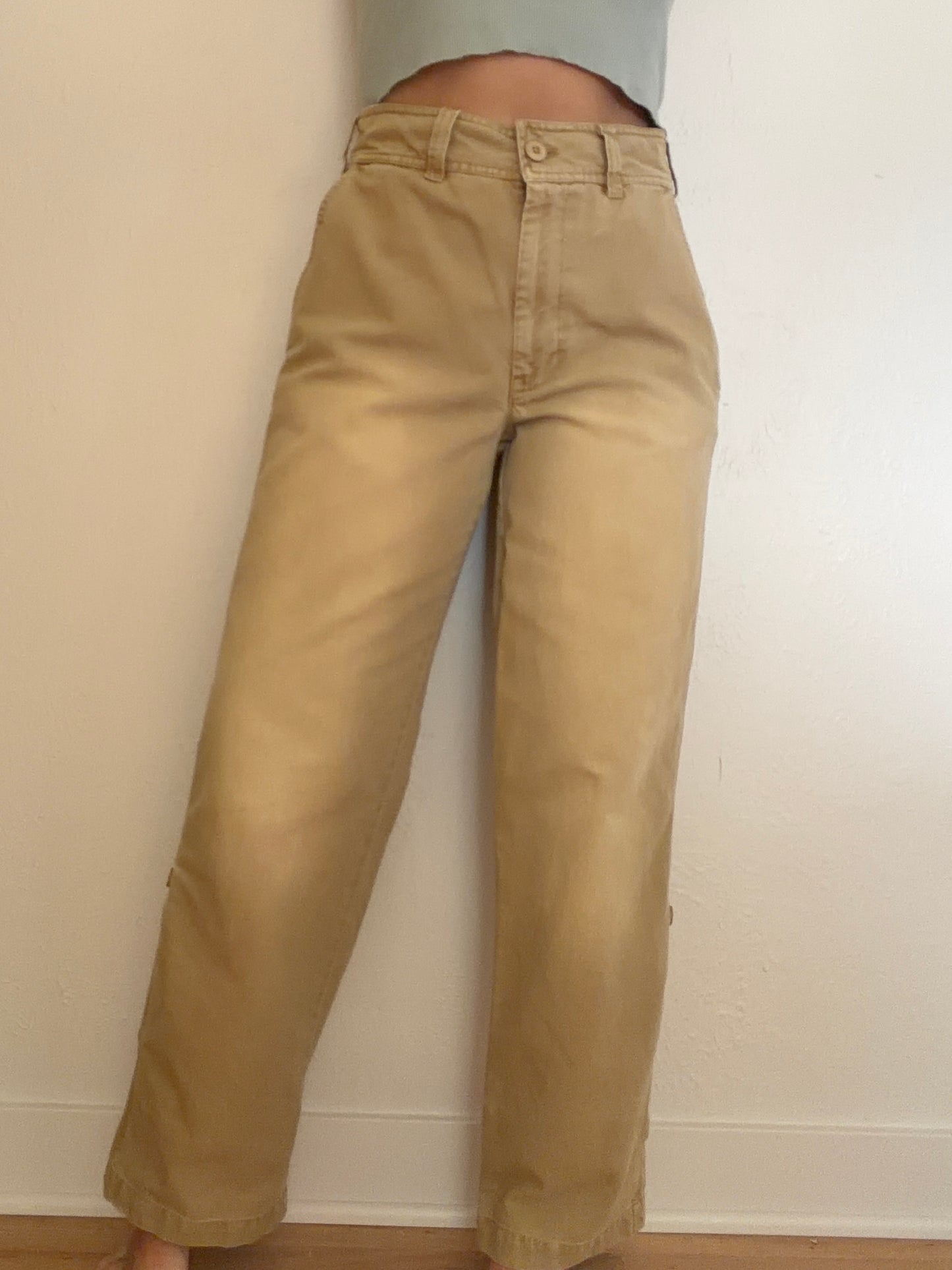 Free People Tan Work Pants (4/6)