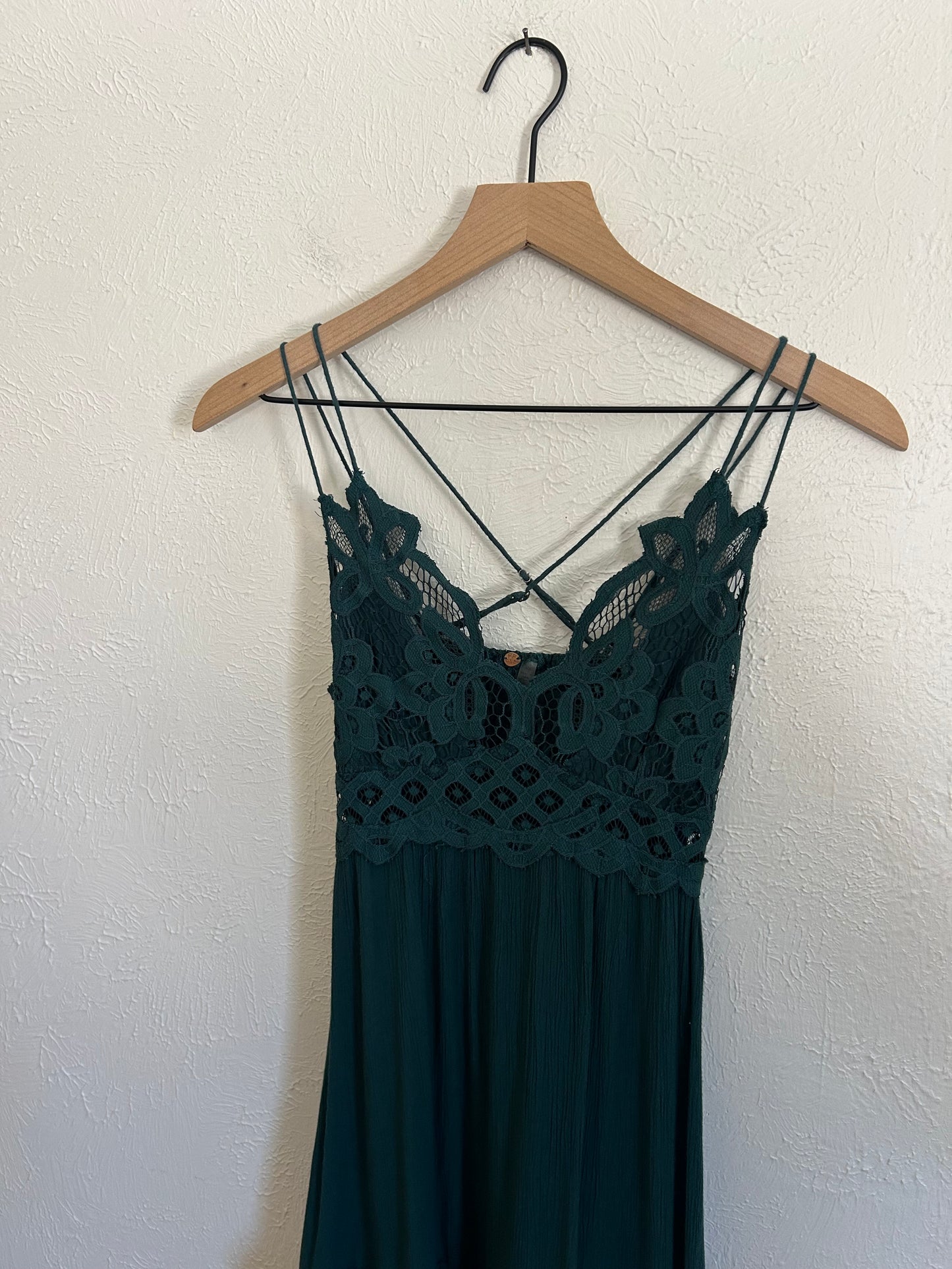 Free People Teal Adella Dress (S)