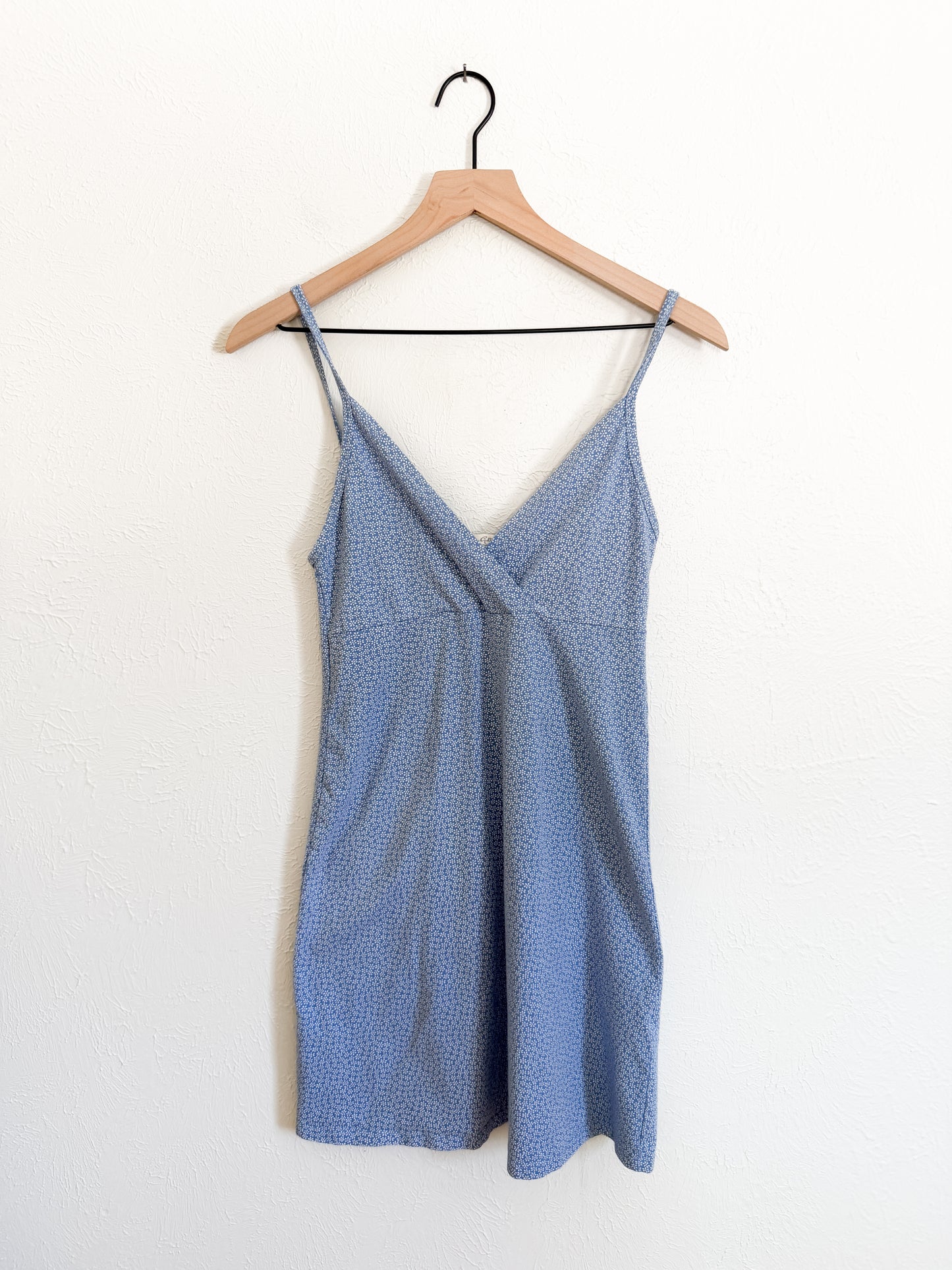 Brandy Melville Blue Floral Dress (S/M)