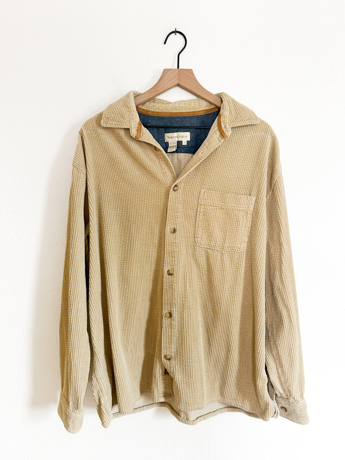 Territory Ahead Tan Corduroy Button Up (L)