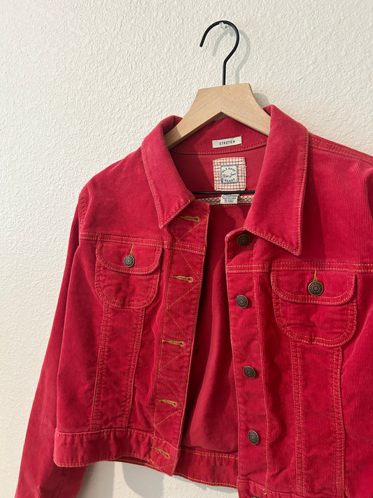 Vintage Red Corduroy Jacket (S)