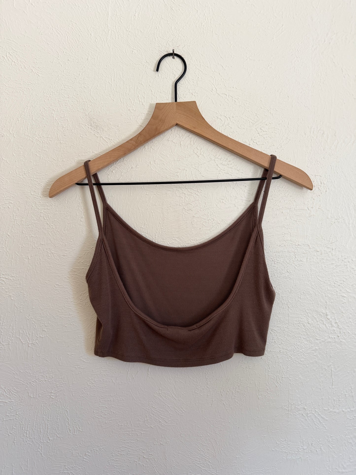 Joah Brown Ribbed Tank (M/L)