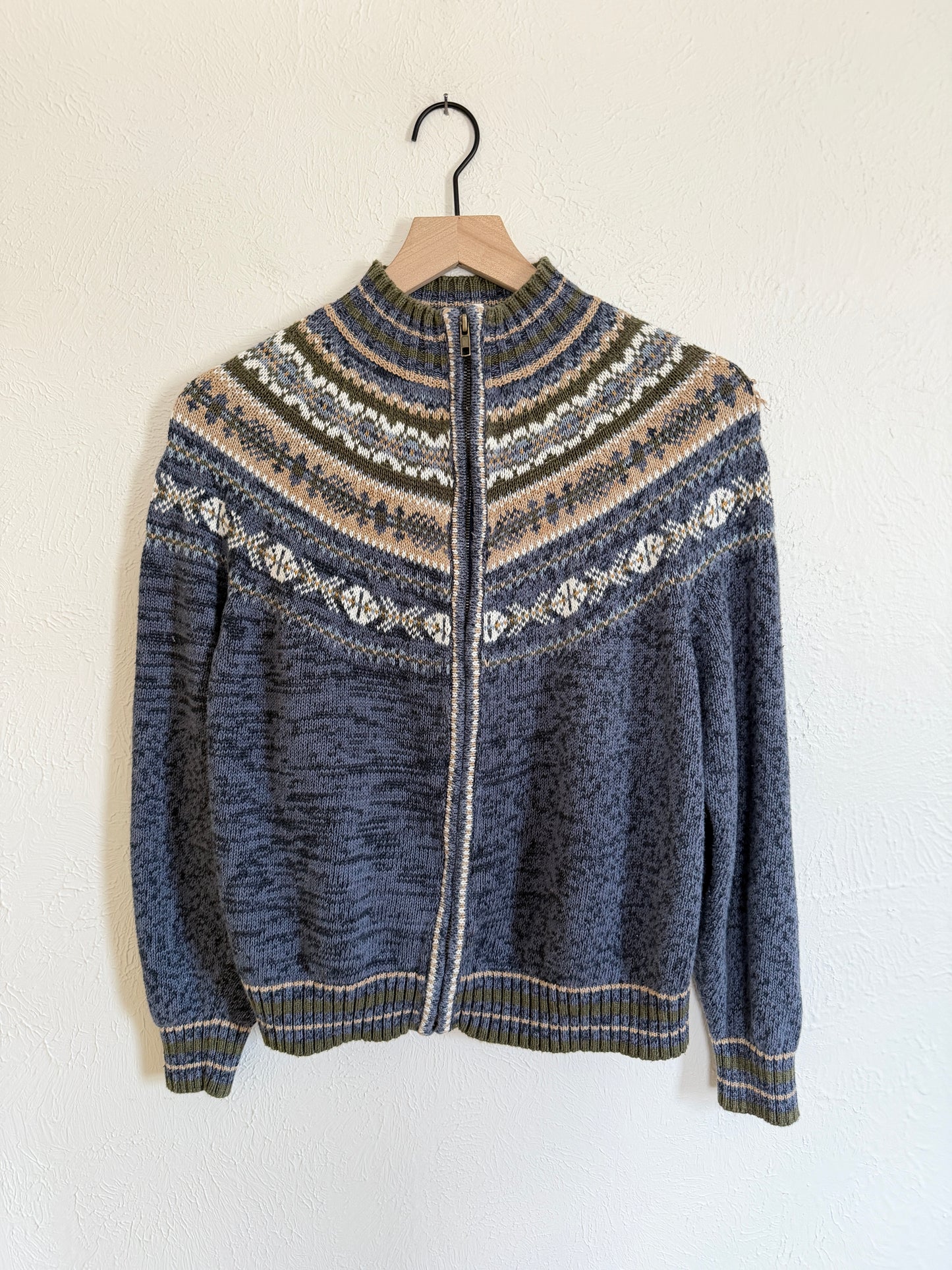 Heirloom Collectables ‘Fair Isle’  Vintage Zip Up (M)