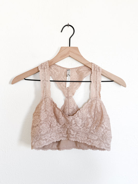 Intimately Free People Pink Lace Bralette (M)