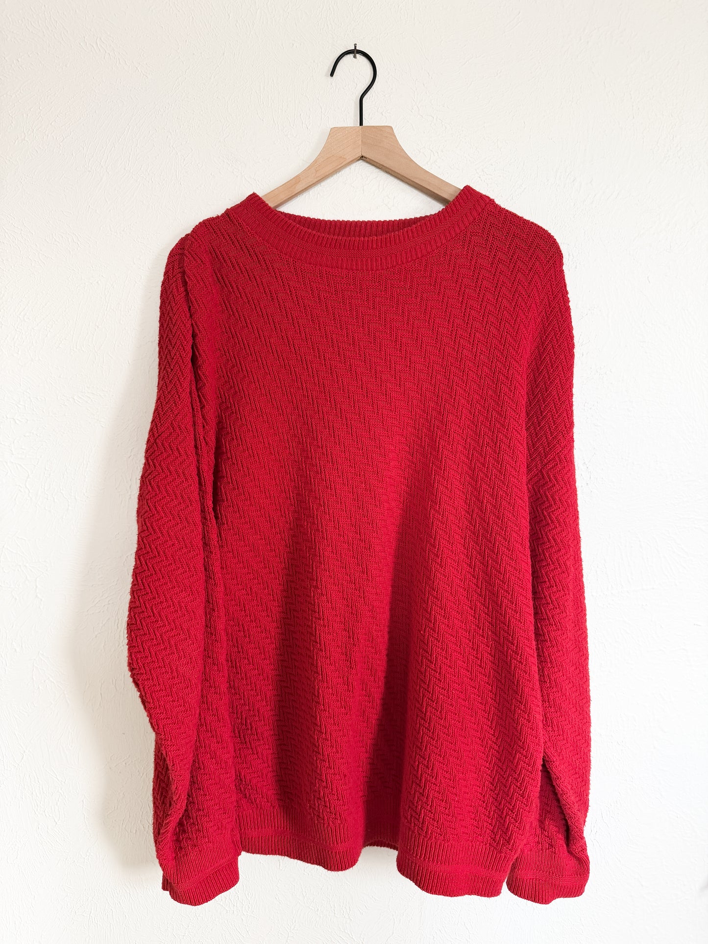 Bill Blass Red Vintage Sweater (XL)