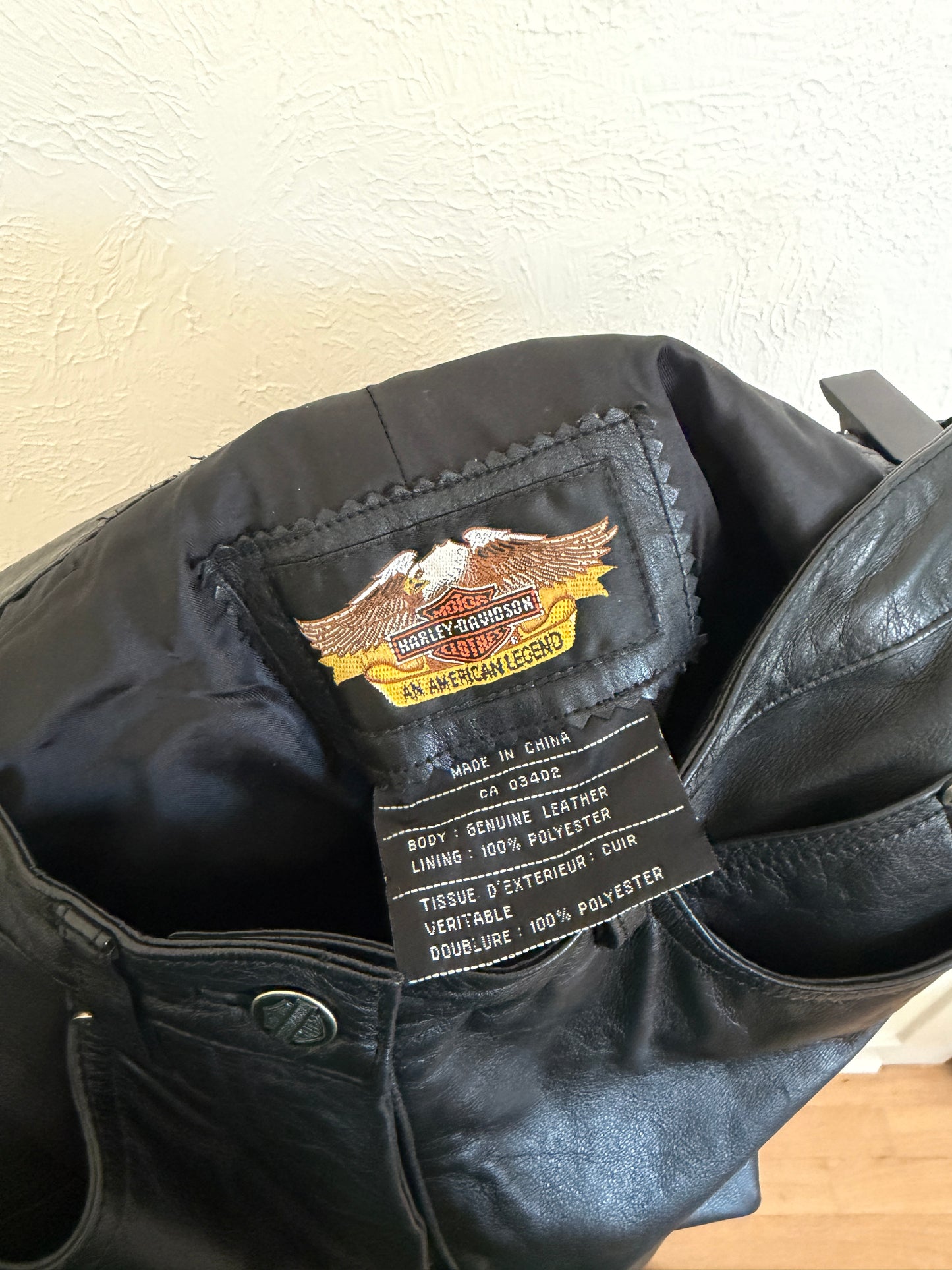 Harley Davidson Black Genuine Leather Pants (6)
