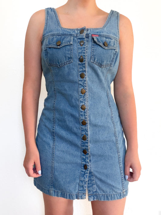 Tickets Vintage Denim Dress (S)