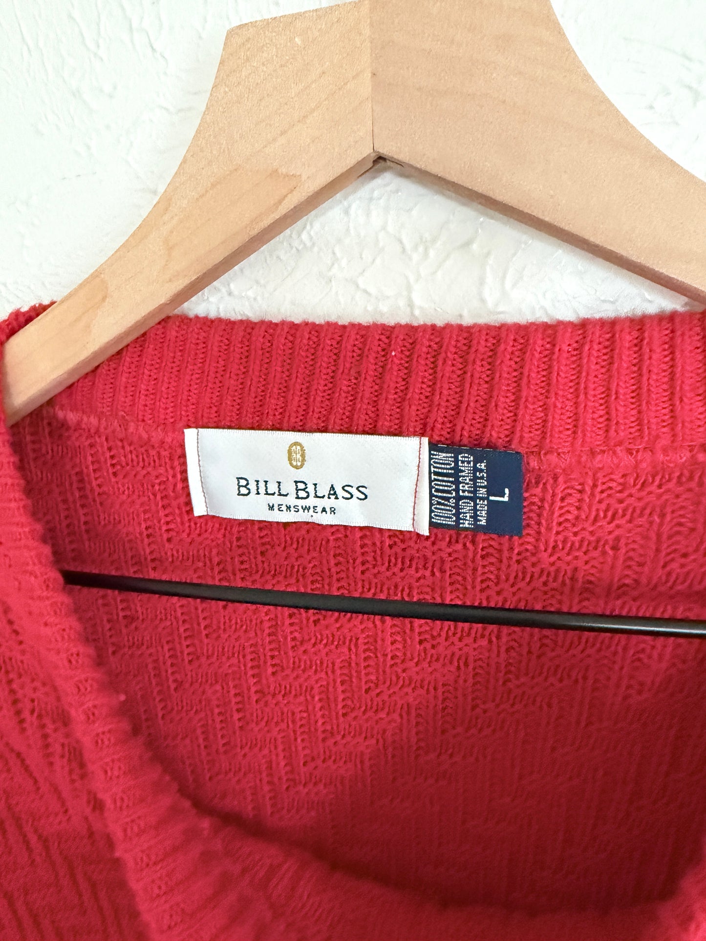 Bill Blass Red Vintage Sweater (XL)