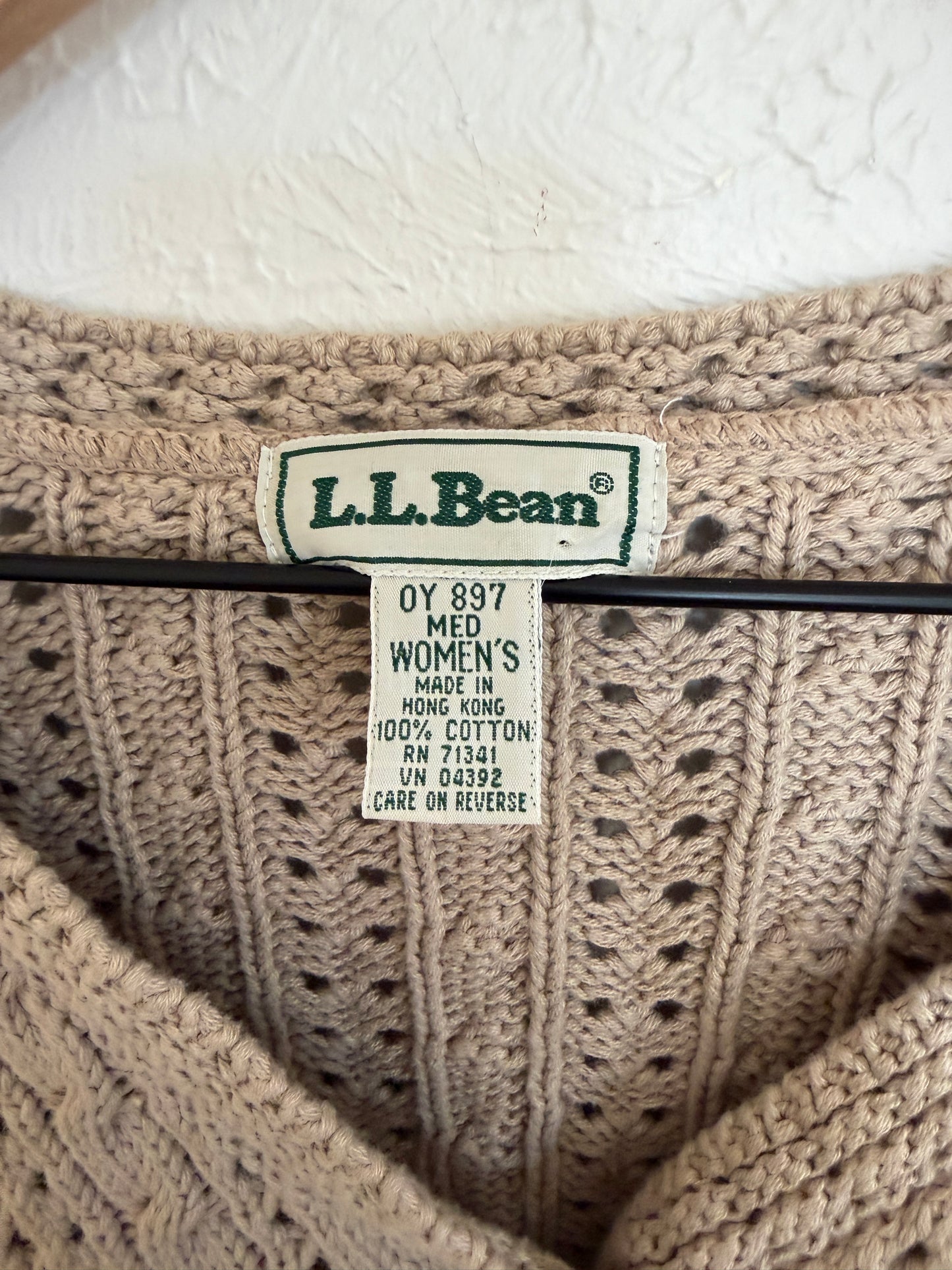 LL Bean Vintage Knit Cardigan (M)