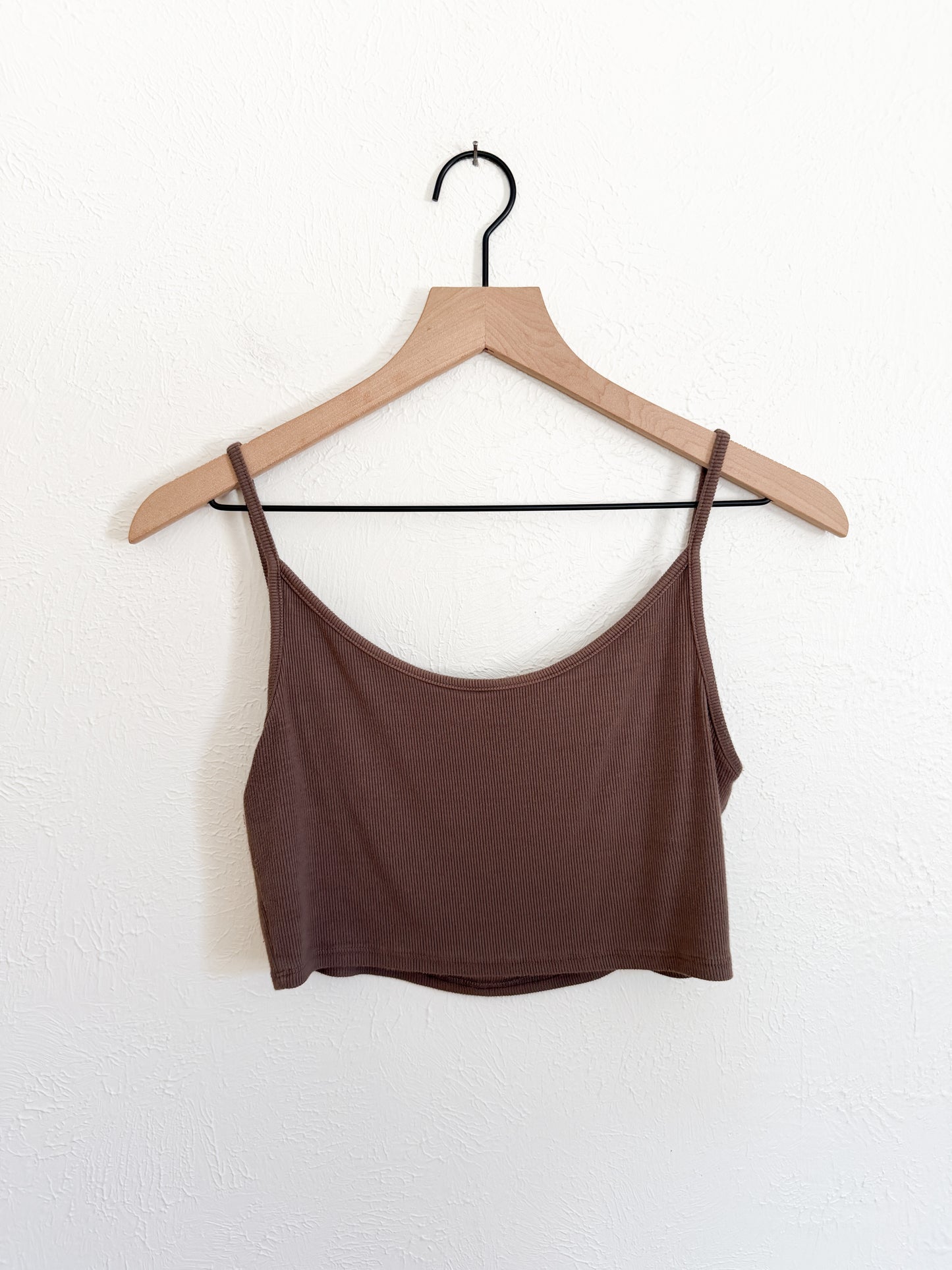 Joah Brown Ribbed Tank (M/L)