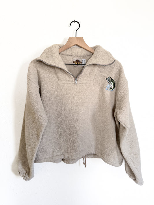 Earth Ragz Embroidered Fish Pullover (M)