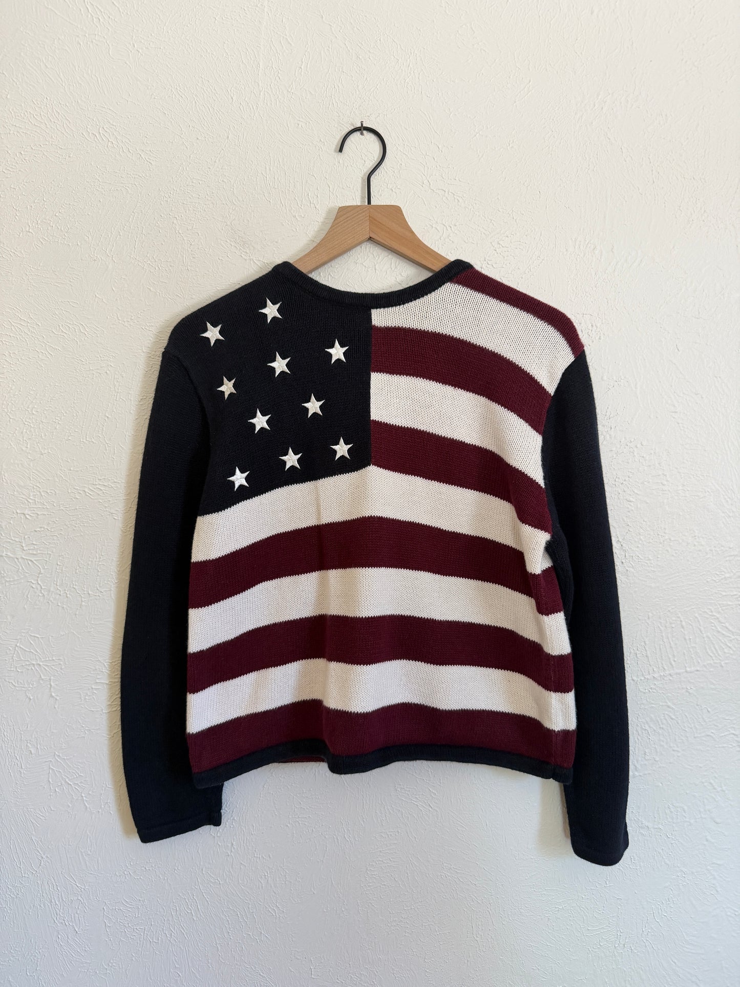 Cristopher & Banks Flag Sweater (M)
