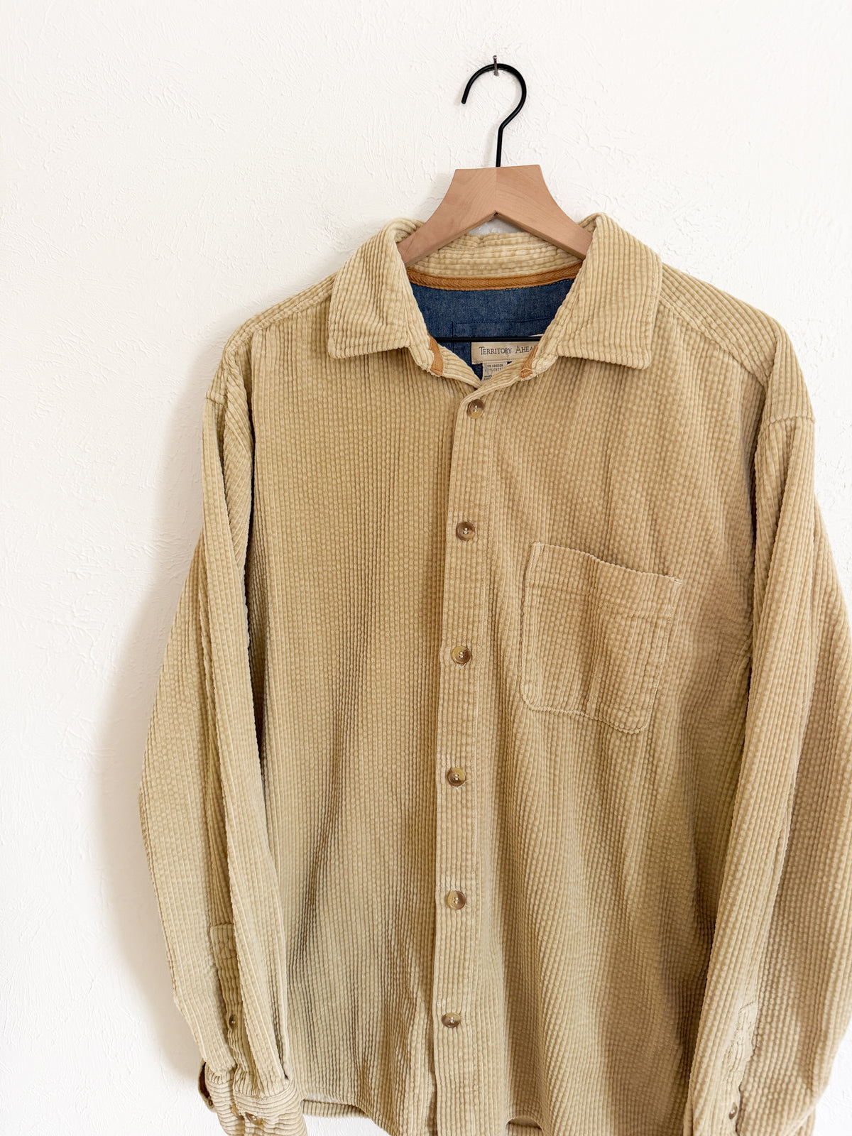 Territory Ahead Tan Corduroy Button Up (L)