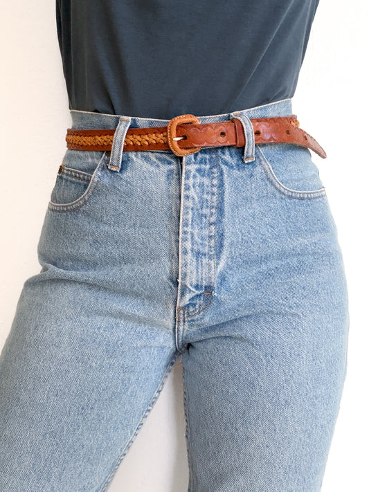 Vintage Leather Belt (M/L)