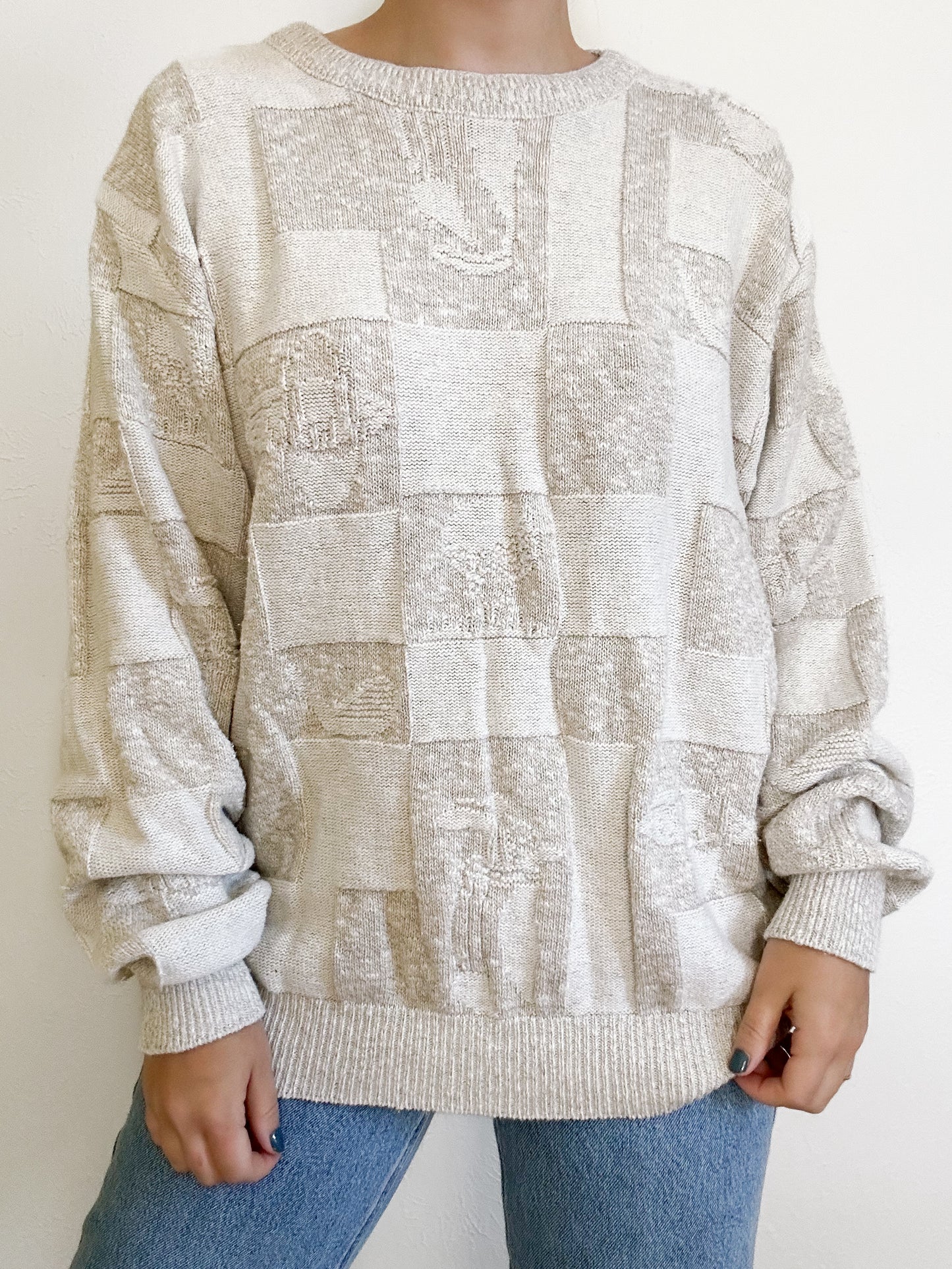 Vintage Golf Neutral Sweater (M)