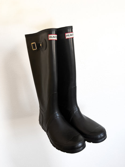 Hunter Black Rain Boots (9)