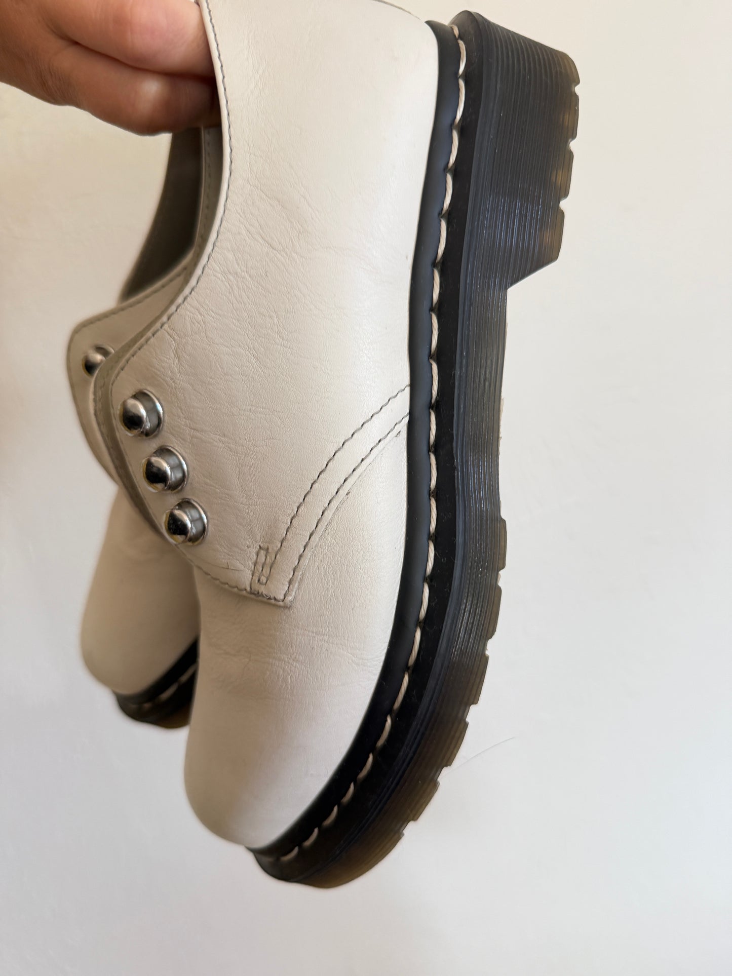 Dr. Martens 1461 HDW Hardware White Oxfords (6)