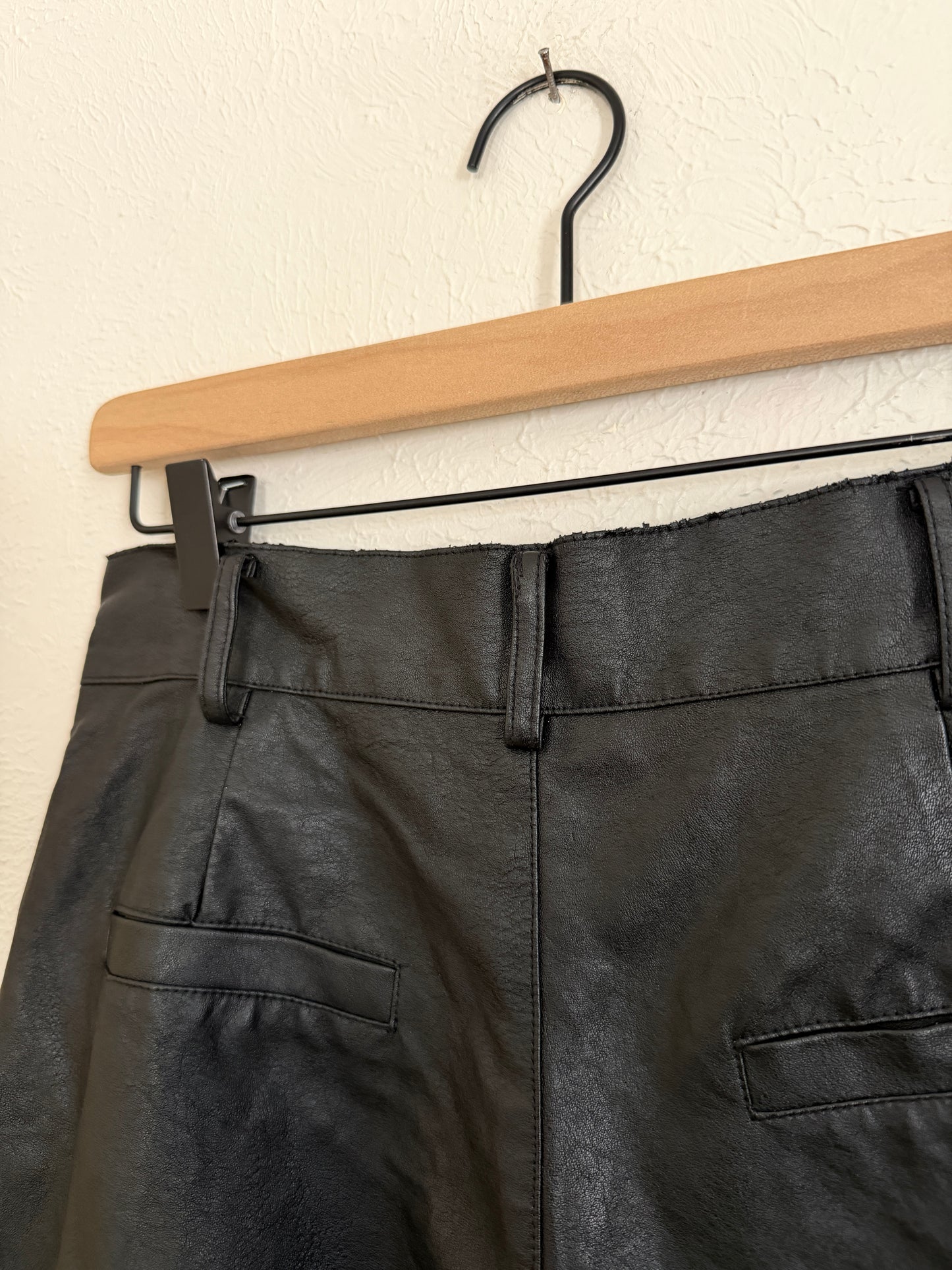 Charlie Holiday Black Pleather Shorts (6)