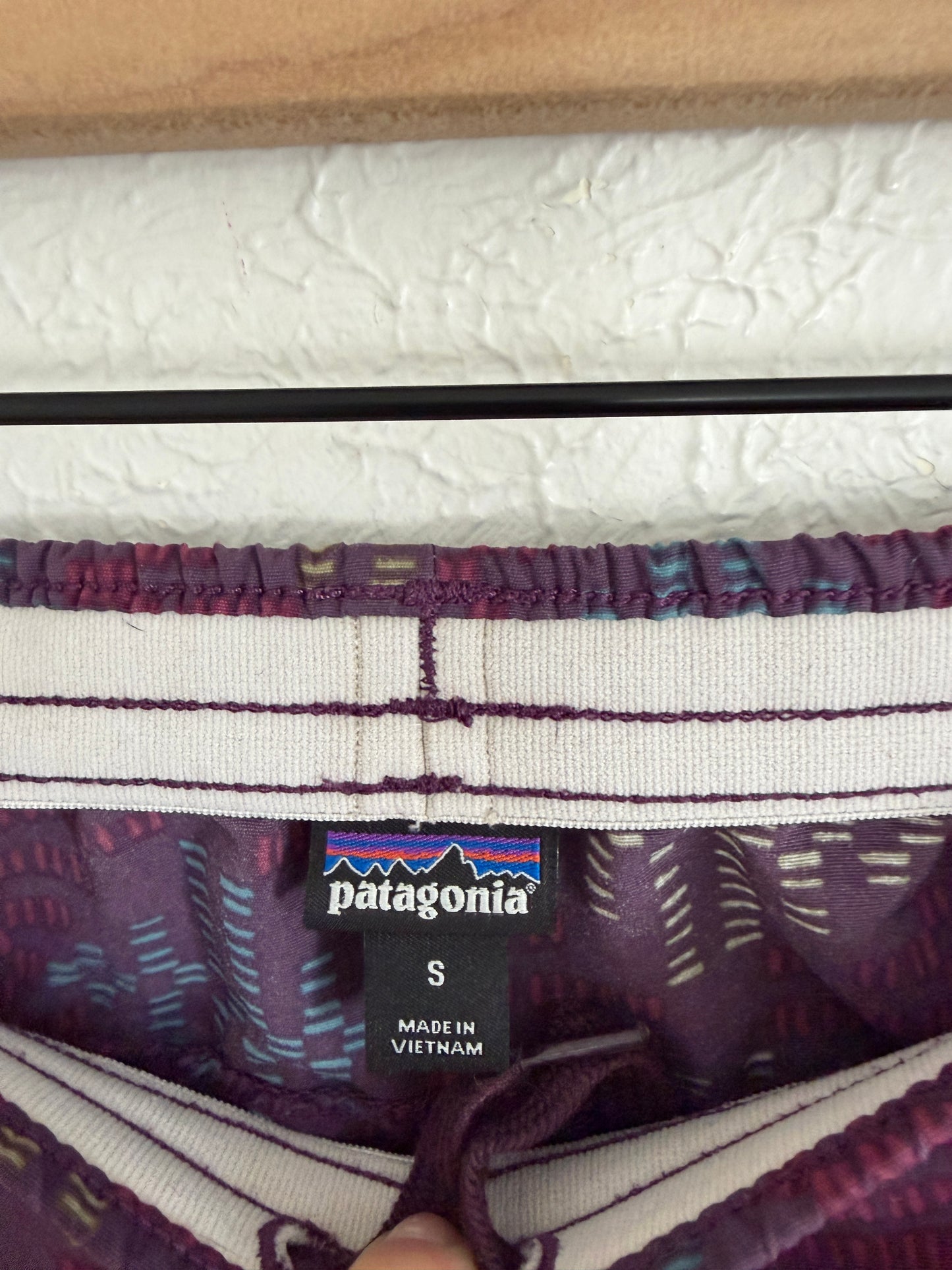 Patagonia Patterned Purple Baggies (S)