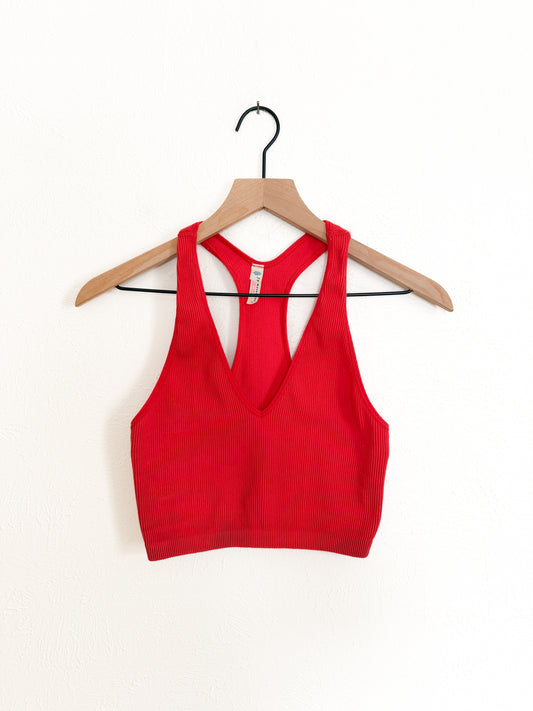 Free People Movement Red Tank (L)
