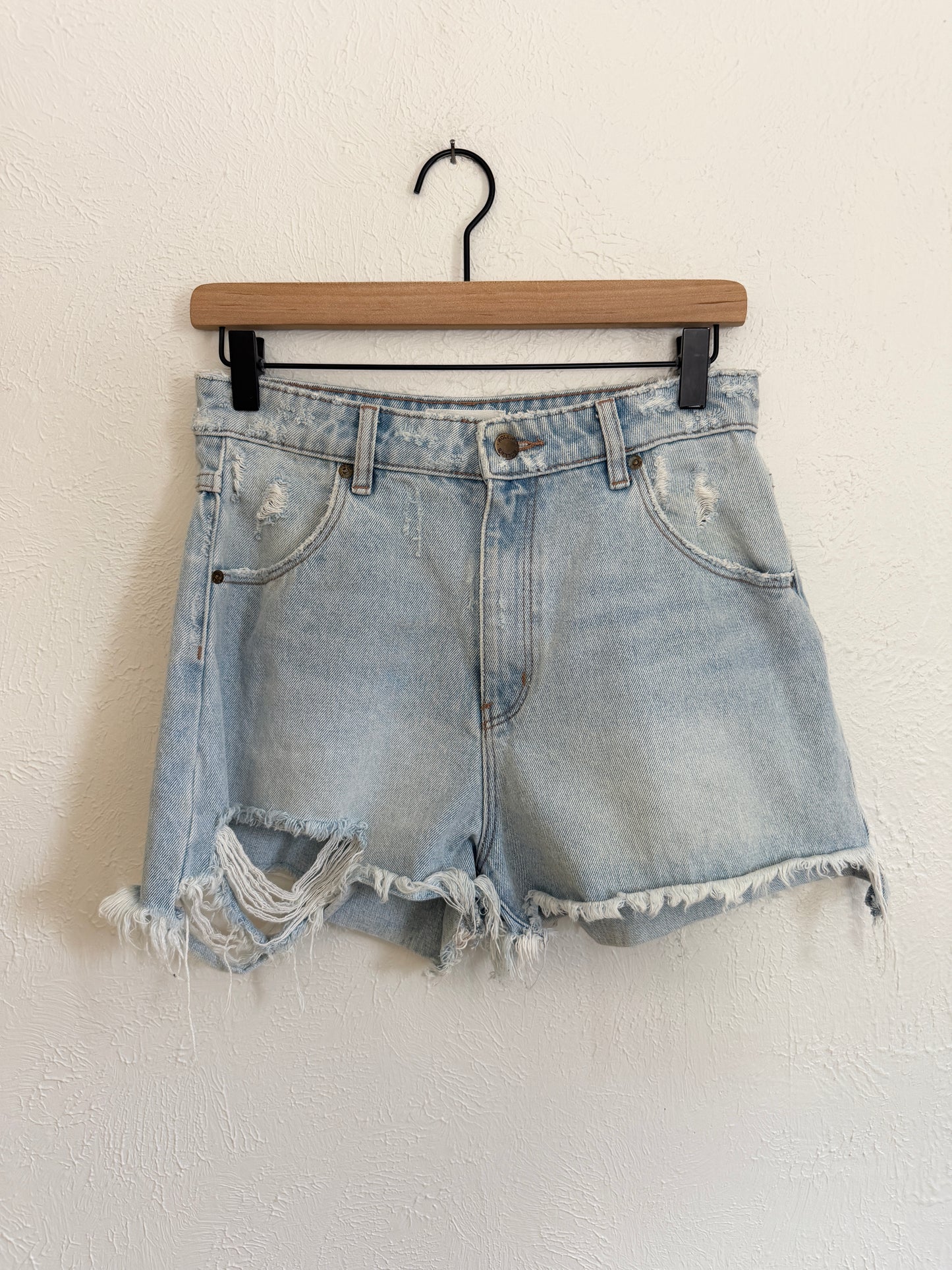 Rolla’s Dusters Distressed ‘G’Day Mate’ High Waisted Shorts (6)